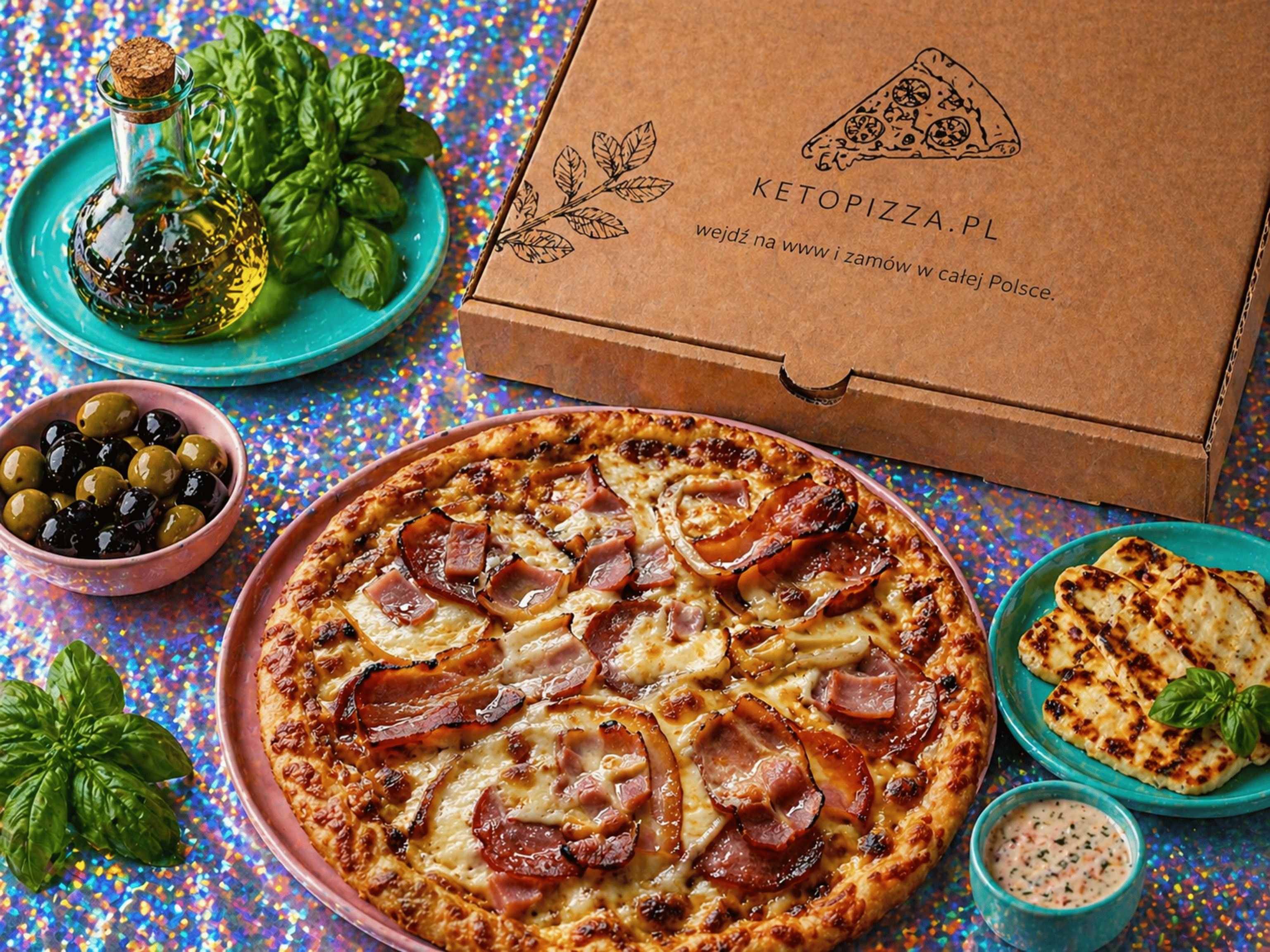 Pudełko KetoPizza.pl gotowe do wysyłki paczkomatem