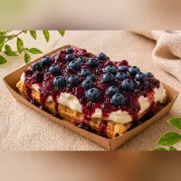 Keto gofer z aksamitnym mascarpone